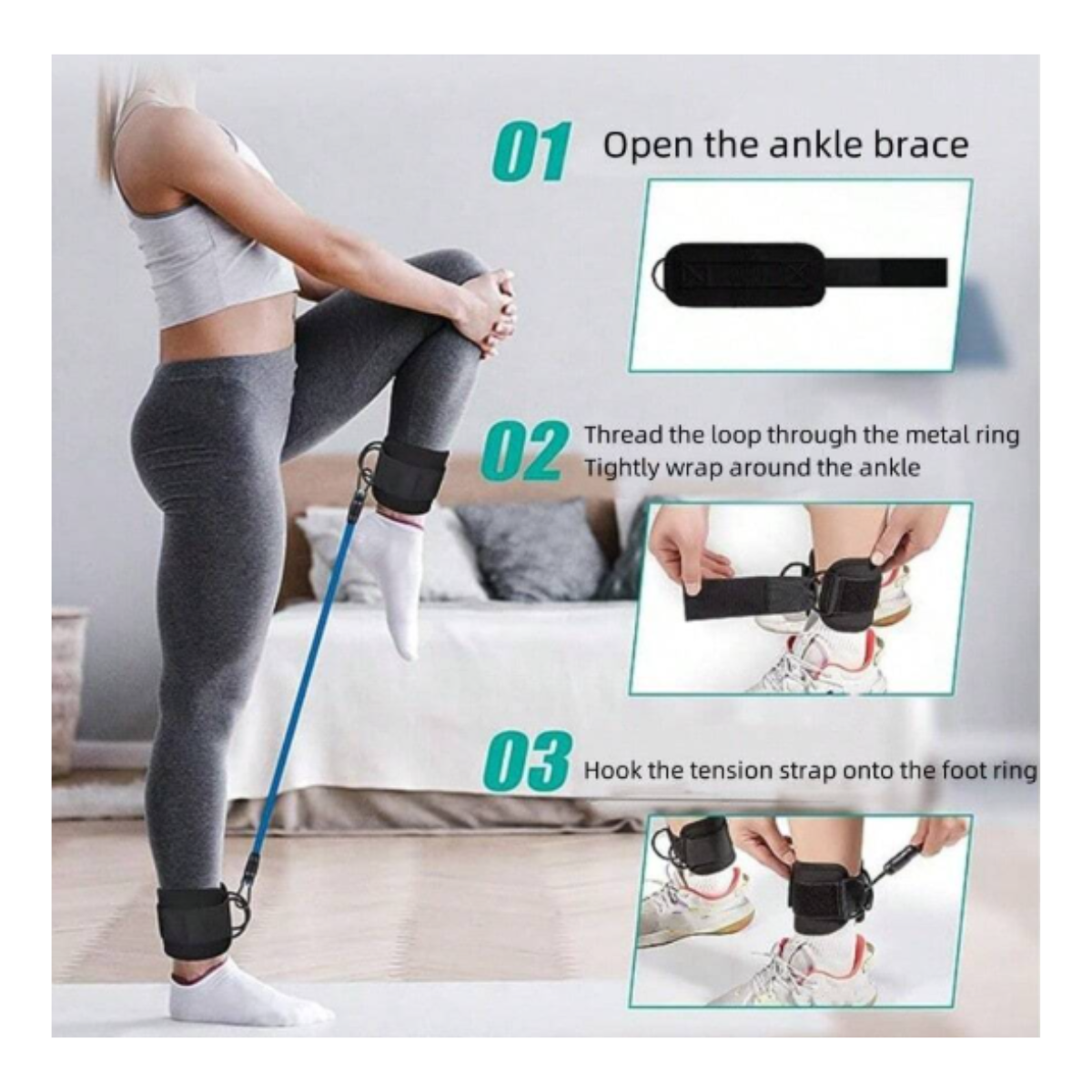 Miniatura 1 de Bandas de resistencia para tobillo